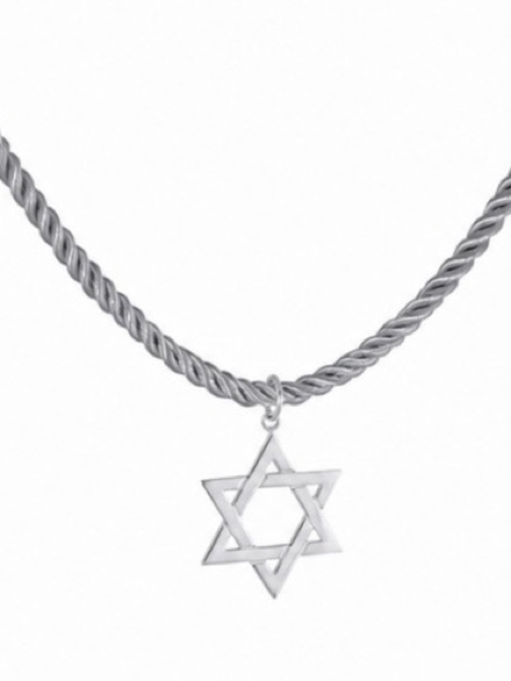 Sterling Silver Star of David Pendant Necklace - Silver